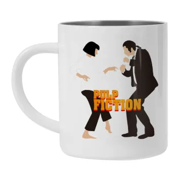 Pulp Fiction dancing, Mug Stainless steel double wall 300ml