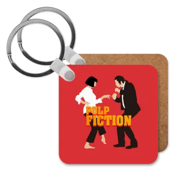 Pulp Fiction dancing, Μπρελόκ Ξύλινο τετράγωνο MDF