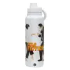 1L Stainless Steel Thermal Bottle with Phone Holder & Double Wall Insulation