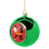 Green Christmas tree ornament ball 8cm
