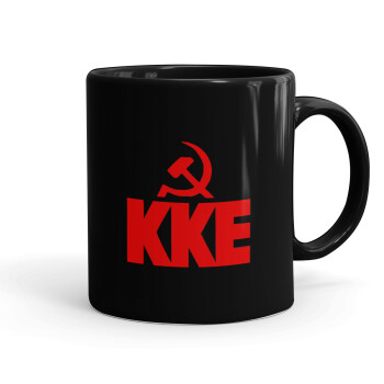 ΚΚΕ, Mug black, ceramic, 330ml