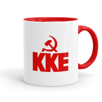 ΚΚΕ, Mug colored red, ceramic, 330ml