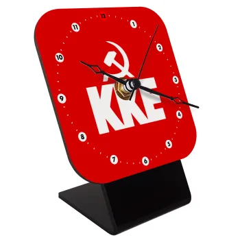 ΚΚΕ, Επιτραπέζιο ρολόι ξύλινο με δείκτες (10cm)
