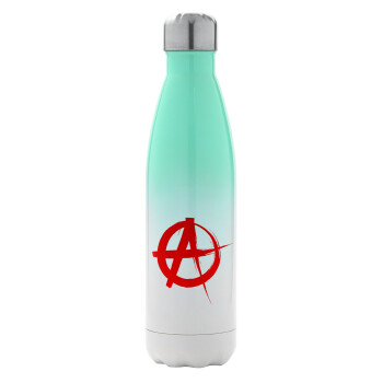 Anarchy, Metal mug thermos Green/White (Stainless steel), double wall, 500ml