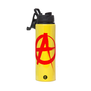 Anarchy, Μεταλλικό παγούρι νερού με καπάκι ασφαλείας, αλουμινίου 850ml