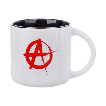 Anarchy, Κούπα κεραμική 400ml Λευκή/Μαύρη