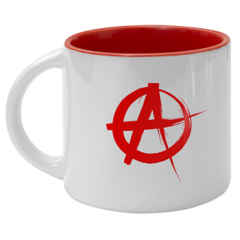 Anarchy, Κούπα κεραμική 400ml Λευκή/Κόκκινη