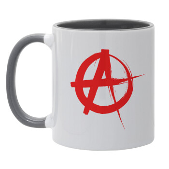 Anarchy, Mug colored grey, ceramic, 330ml
