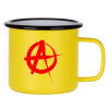 Metallic enamel MATT Yellow cup 360ml