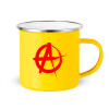 Yellow Enamel Metallic Cup 360ml