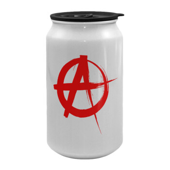 Anarchy, Κούπα ταξιδιού μεταλλική με καπάκι (tin-can) 500ml