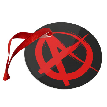 Anarchy, Christmas ornament glass 9cm