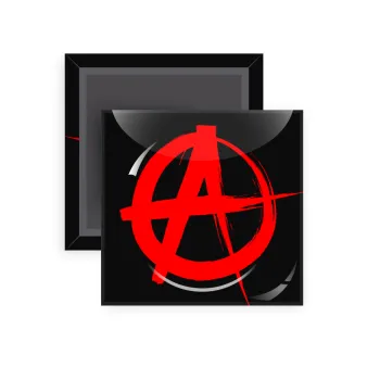 Anarchy, Μαγνητάκι ψυγείου τετράγωνο διάστασης 5x5cm