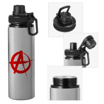 Anarchy, Metallic water bottle with safety cap, 850ml aluminum