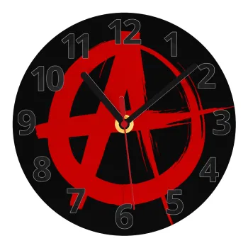 Anarchy, Ρολόι τοίχου γυάλινο (20cm)