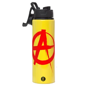 Anarchy, Μεταλλικό παγούρι νερού με καπάκι ασφαλείας, αλουμινίου 850ml