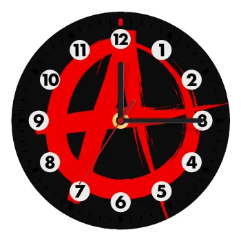 Anarchy, Ρολόι τοίχου ξύλινο (20cm)