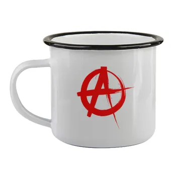 Anarchy, Κούπα εμαγιέ με μαύρο χείλος 360ml