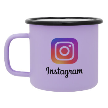 Instagram, Κούπα Μεταλλική εμαγιέ ΜΑΤ Light Pastel Purple 360ml