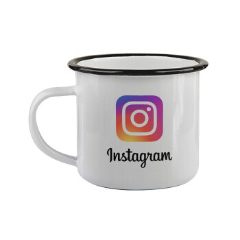 Instagram, Κούπα εμαγιέ με μαύρο χείλος 360ml