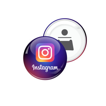Instagram, Μαγνητάκι και ανοιχτήρι μπύρας στρογγυλό διάστασης 5,9cm
