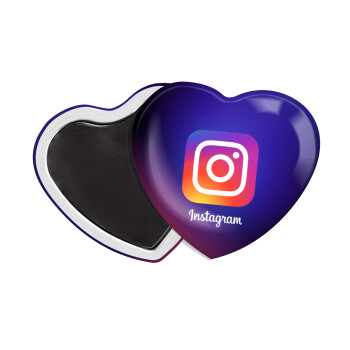Instagram, Μαγνητάκι καρδιά (57x52mm)