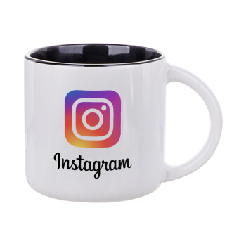 Instagram, Κούπα κεραμική 400ml Λευκή/Μαύρη