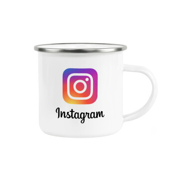 Instagram, Κούπα Μεταλλική εμαγιέ λευκη 360ml
