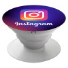 Instagram, Pop Socket Λευκό Βάση Στήριξης Κινητού στο Χέρι