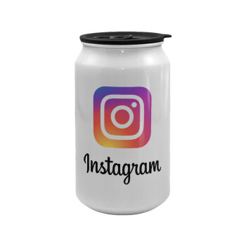Instagram, Κούπα ταξιδιού μεταλλική με καπάκι (tin-can) 500ml