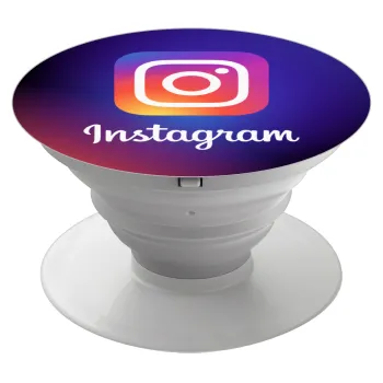 Instagram, Phone Holders Stand  Λευκό Βάση Στήριξης Κινητού στο Χέρι