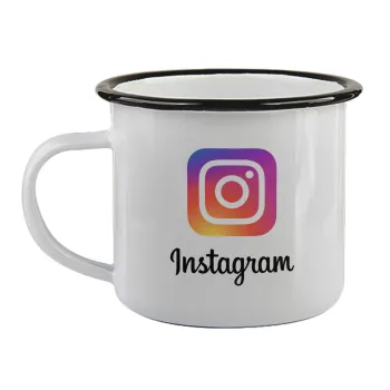 Instagram, Κούπα εμαγιέ με μαύρο χείλος 360ml