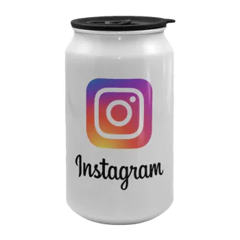 Instagram, Κούπα ταξιδιού μεταλλική με καπάκι (tin-can) 500ml