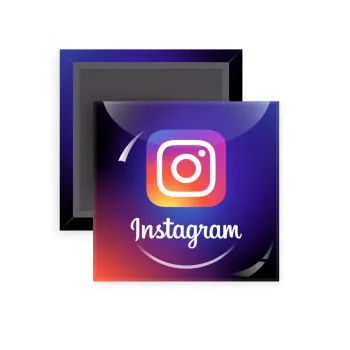Instagram, Μαγνητάκι ψυγείου τετράγωνο διάστασης 5x5cm