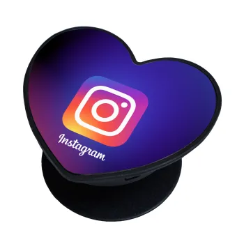 Instagram, Phone Holders Stand  καρδιά Μαύρο Βάση Στήριξης Κινητού στο Χέρι