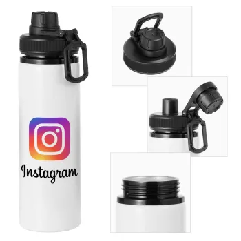 Instagram, Μεταλλικό παγούρι νερού με καπάκι ασφαλείας, αλουμινίου 850ml