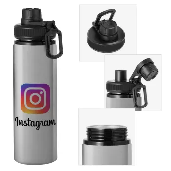 Instagram, Μεταλλικό παγούρι νερού με καπάκι ασφαλείας, αλουμινίου 850ml