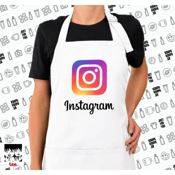 Instagram, Ποδιά μακριά Σεφ ολόσωμη με τσέπες white (ΕΝΗΛΙΚΩΝ)