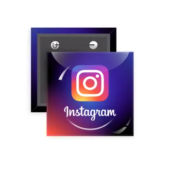Instagram, Κονκάρδα παραμάνα τετράγωνη 5x5cm