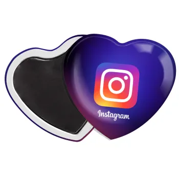 Instagram, Μαγνητάκι καρδιά (57x52mm)