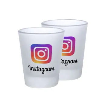 Instagram, Σφηνοπότηρα γυάλινα 45ml του πάγου (2 τεμάχια)