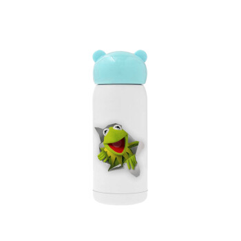 Kermit the frog, Γαλάζιο ανοξείδωτο παγούρι θερμό (Stainless steel), 320ml