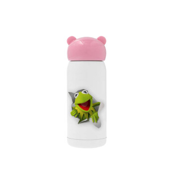 Kermit the frog, Ροζ ανοξείδωτο παγούρι θερμό (Stainless steel), 320ml
