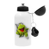 Kermit the frog, Μεταλλικό παγούρι νερού, Λευκό, αλουμινίου 500ml