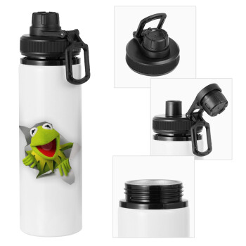 Kermit the frog, Μεταλλικό παγούρι νερού με καπάκι ασφαλείας, αλουμινίου 850ml