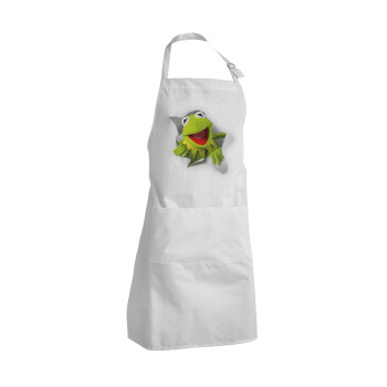 Kermit the frog, Adult Chef Apron (with sliders and 2 pockets)