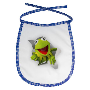 Kermit the frog, Σαλιάρα μωρού αλέκιαστη με κορδόνι Μπλε