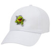 Kermit the frog, Καπέλο ενηλίκων Jockey Λευκό (snapback, 5-φύλλο, unisex)