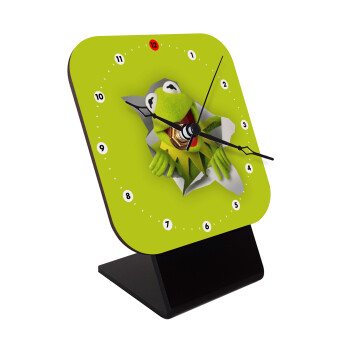 Kermit the frog, Επιτραπέζιο ρολόι ξύλινο με δείκτες (10cm)