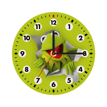 Kermit the frog, Wooden wall clock (20cm)